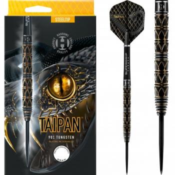 HARROWS - Taipan Darts - Steel Tip - Black & Gold