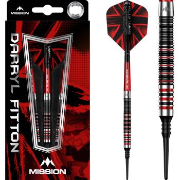 Mission Darryl Fitton - 95% - Softtip - Black & Red Electro