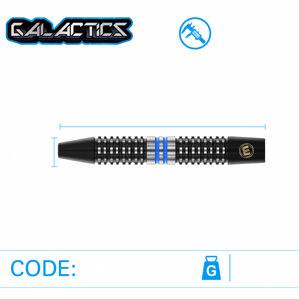 Winmau - GALACTICS - 90% - Steeltip