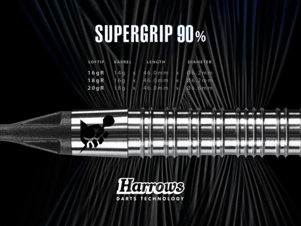 Harrows Supergrip 90% Softdarts 20g