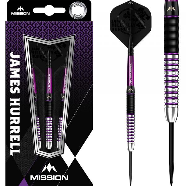 Mission James Hurrell - 90% - Steeltip - Black PVD & Electro Purple